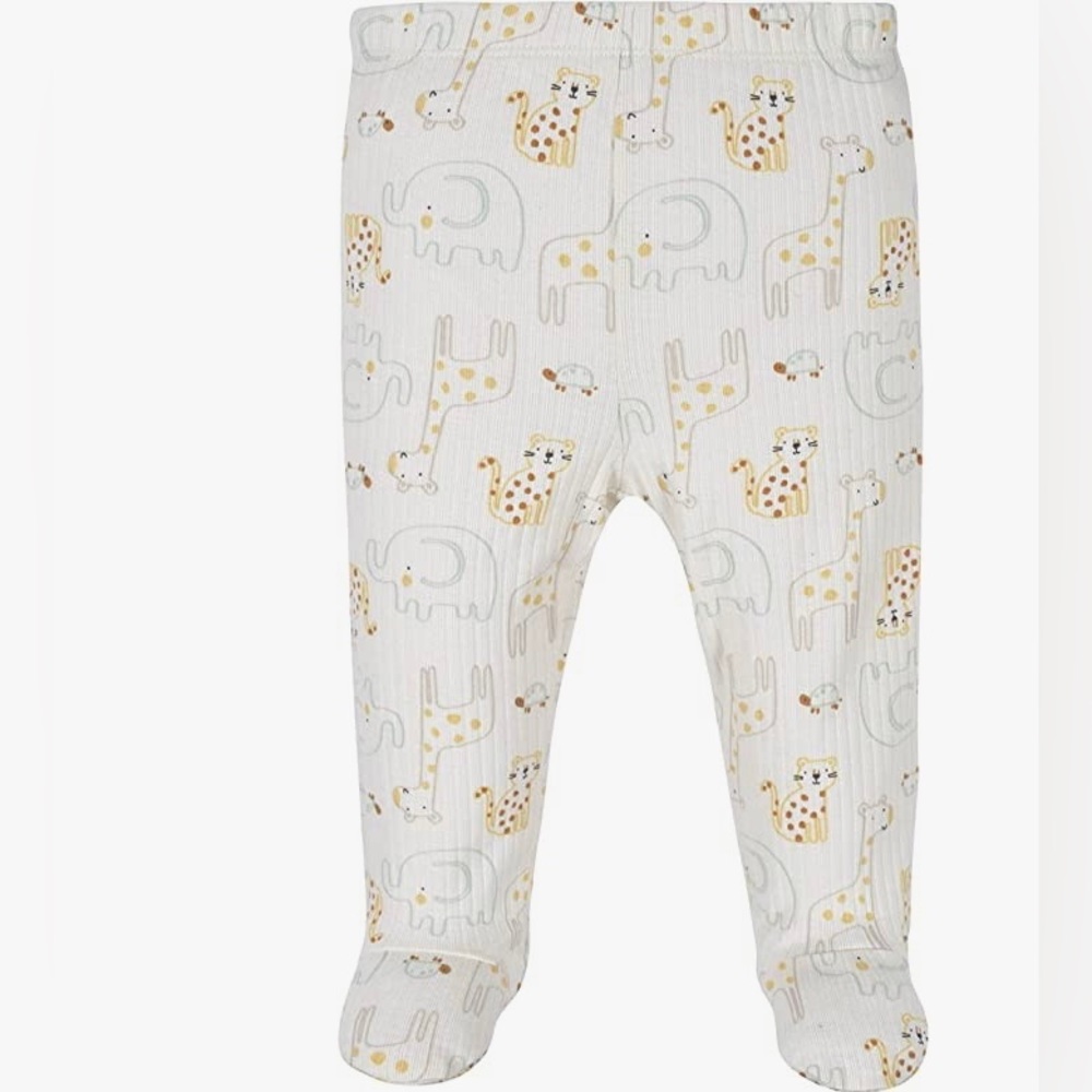 Newborn footed pant and cap
